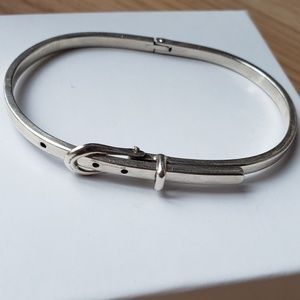 925 sterling silver belt bangle bracelet